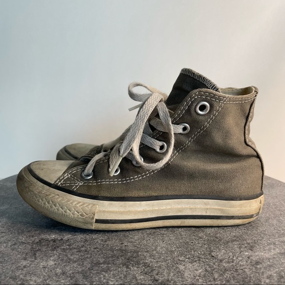 Converse Grey Kids High Tops Chucks - Picture 3 of 10